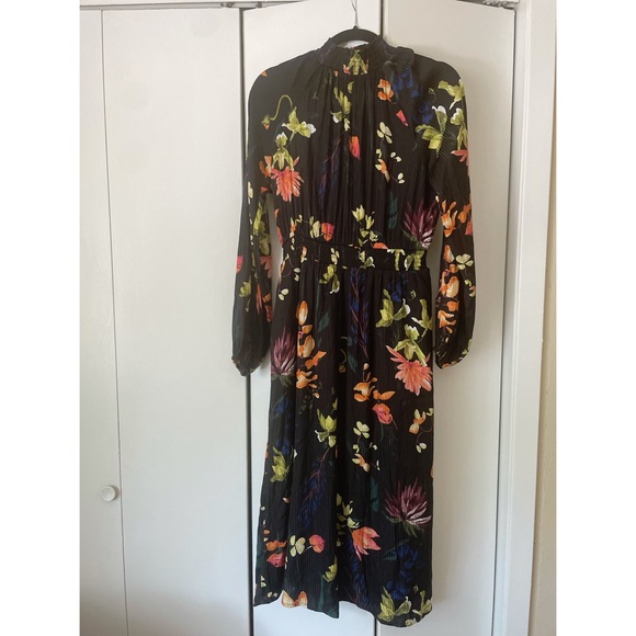 Long Sleeve Mockneck Floral Fall/Winter Dress - Picture 1 of 4